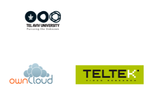 logotyp Tel Aviv University, logotyp OwnCloud, logotyp Teltek